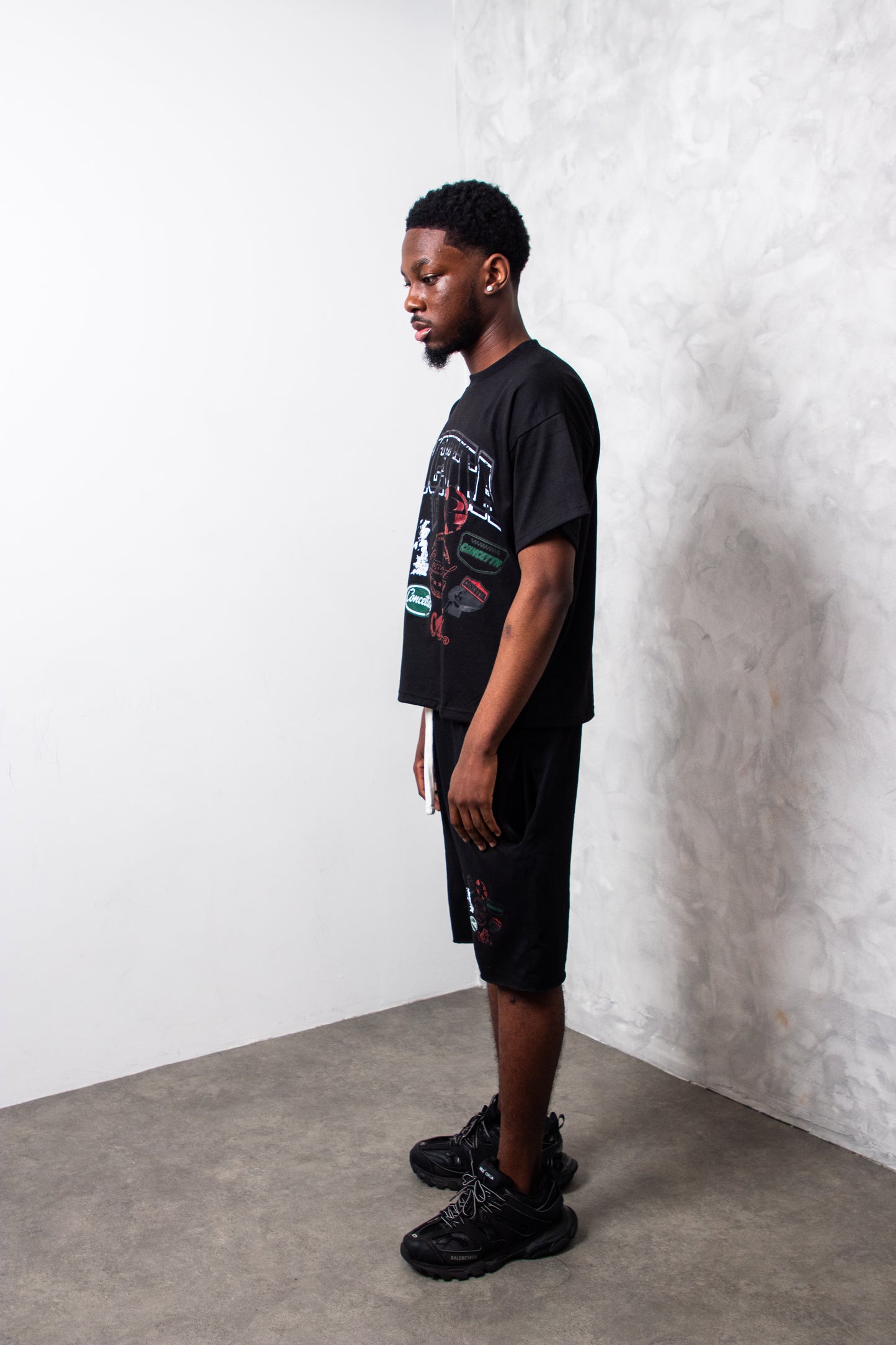 CONCETTA MAP TEE (BLACK)