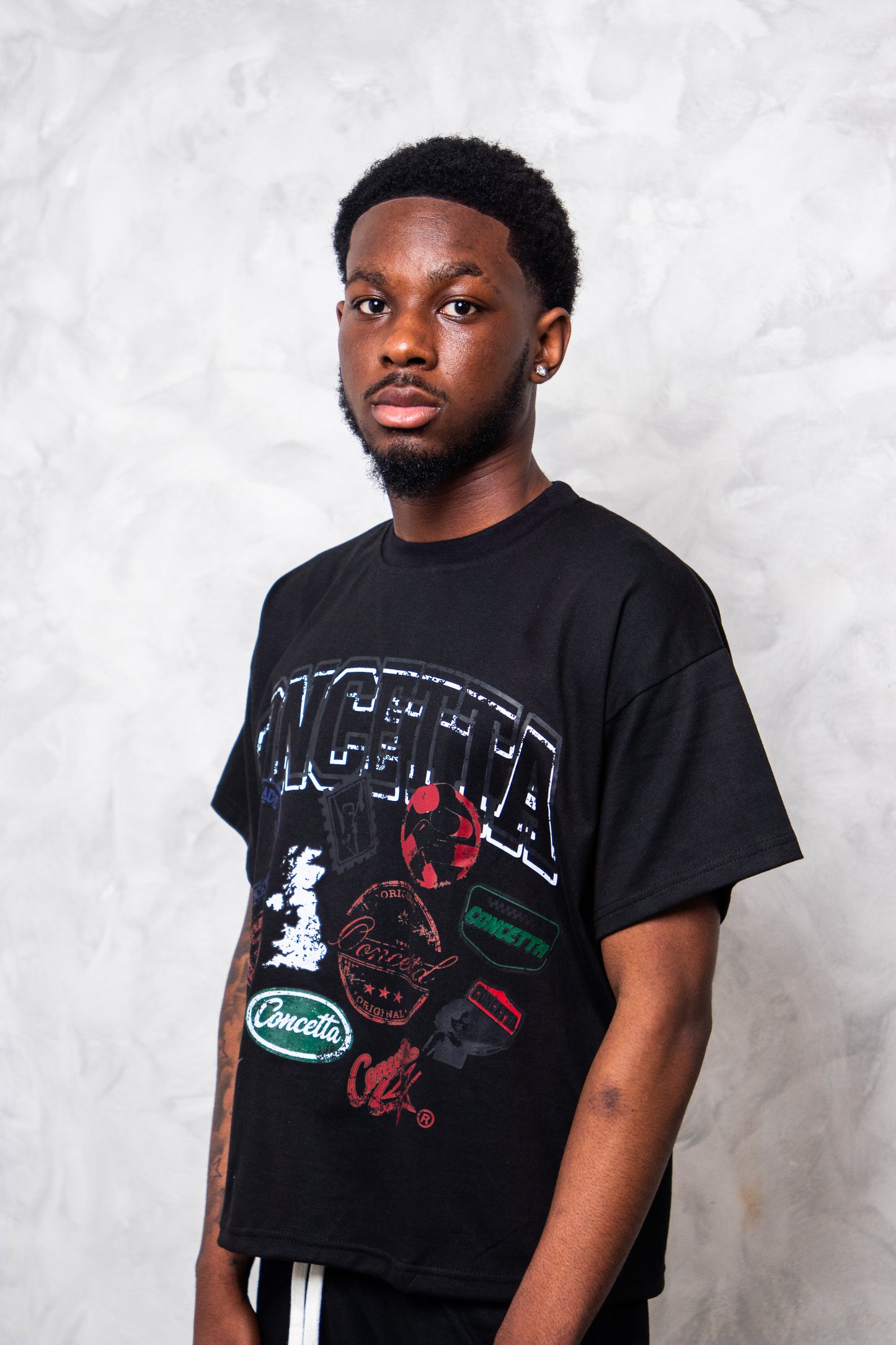 CONCETTA MAP TEE (BLACK)