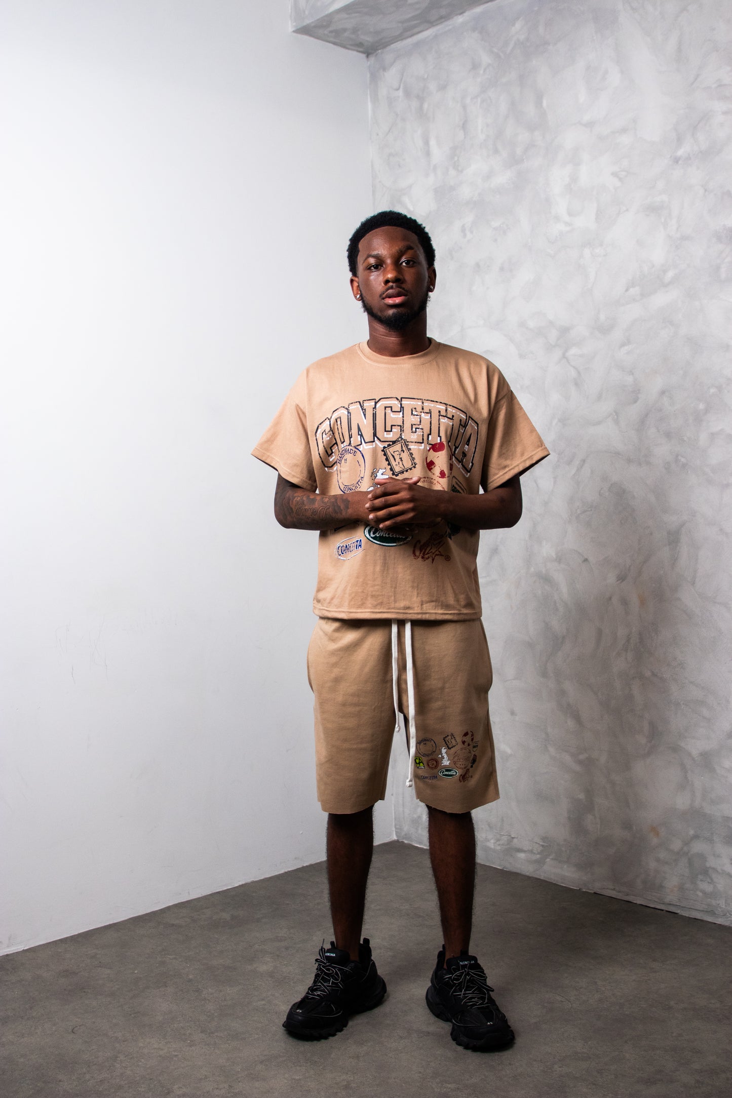 CONCETTA MAP TEE (TAN)