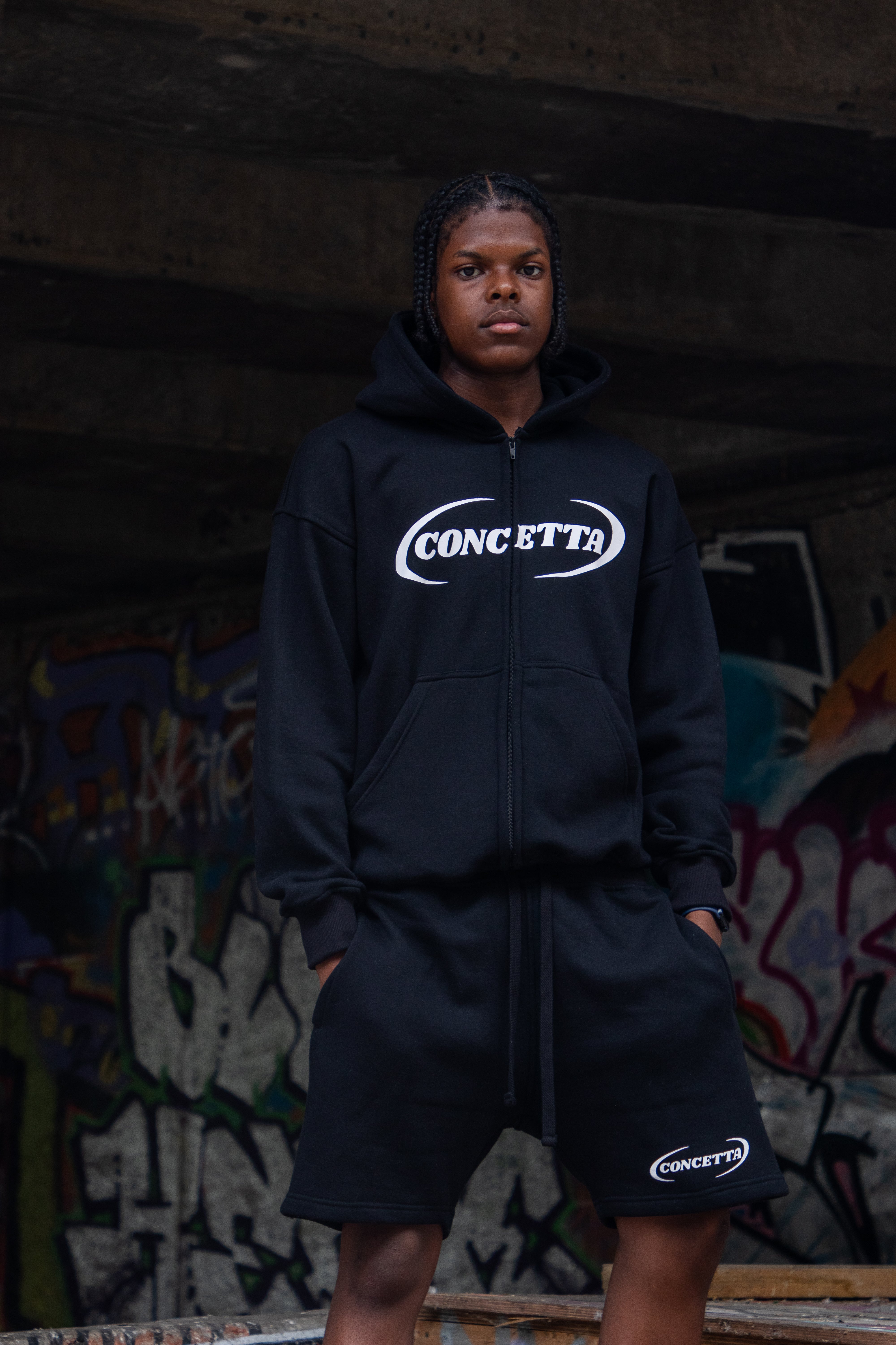 BLACK CONCETTA CO-ORD FULL SET