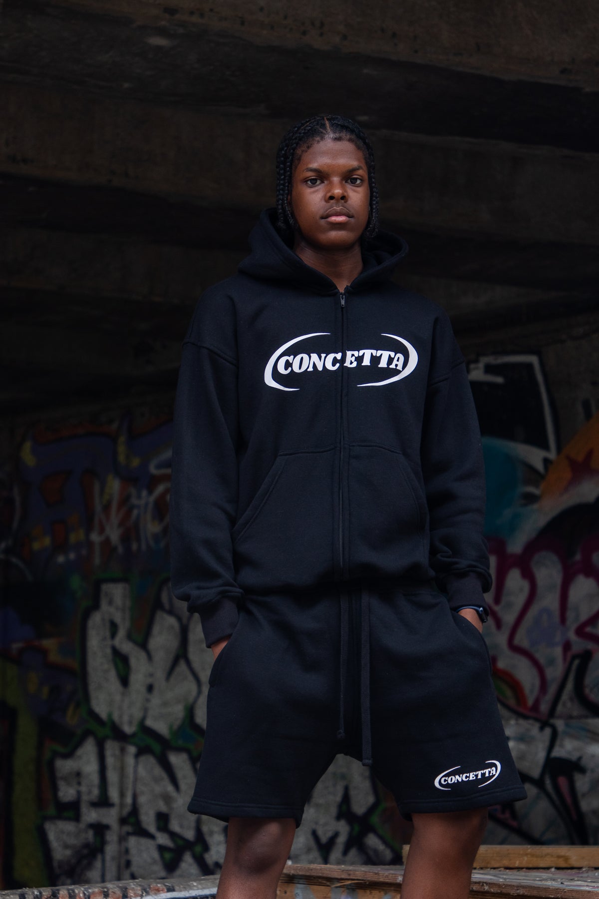 BLACK CONCETTA CO-ORD FULL SET